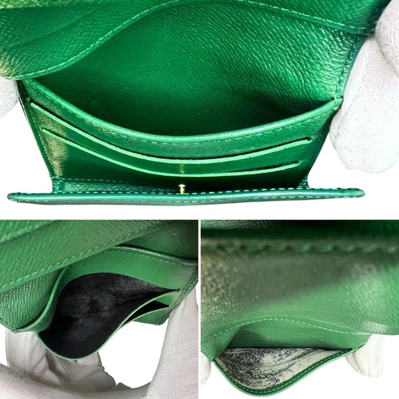 Louis Vuitton Epi Elise Green Leather Wallet with COA - Picture 15 of 17